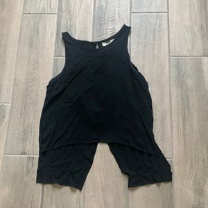 Rehab black envelope back tank top